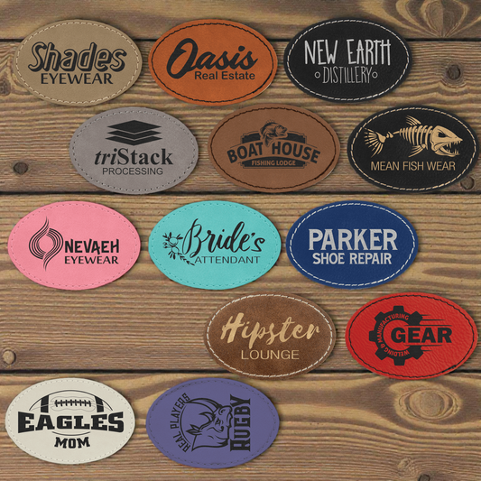 3"x2" Stitched Oval Patch