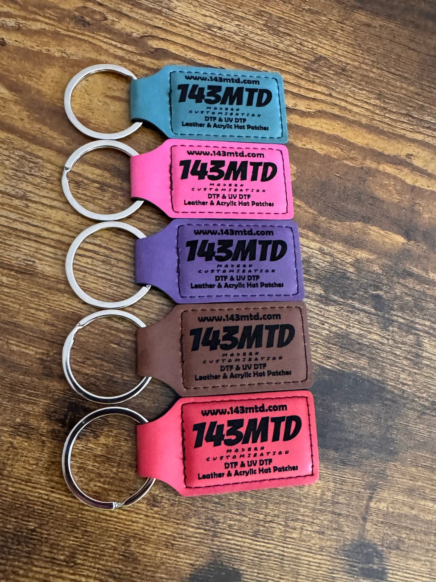 Leatherette Keychains